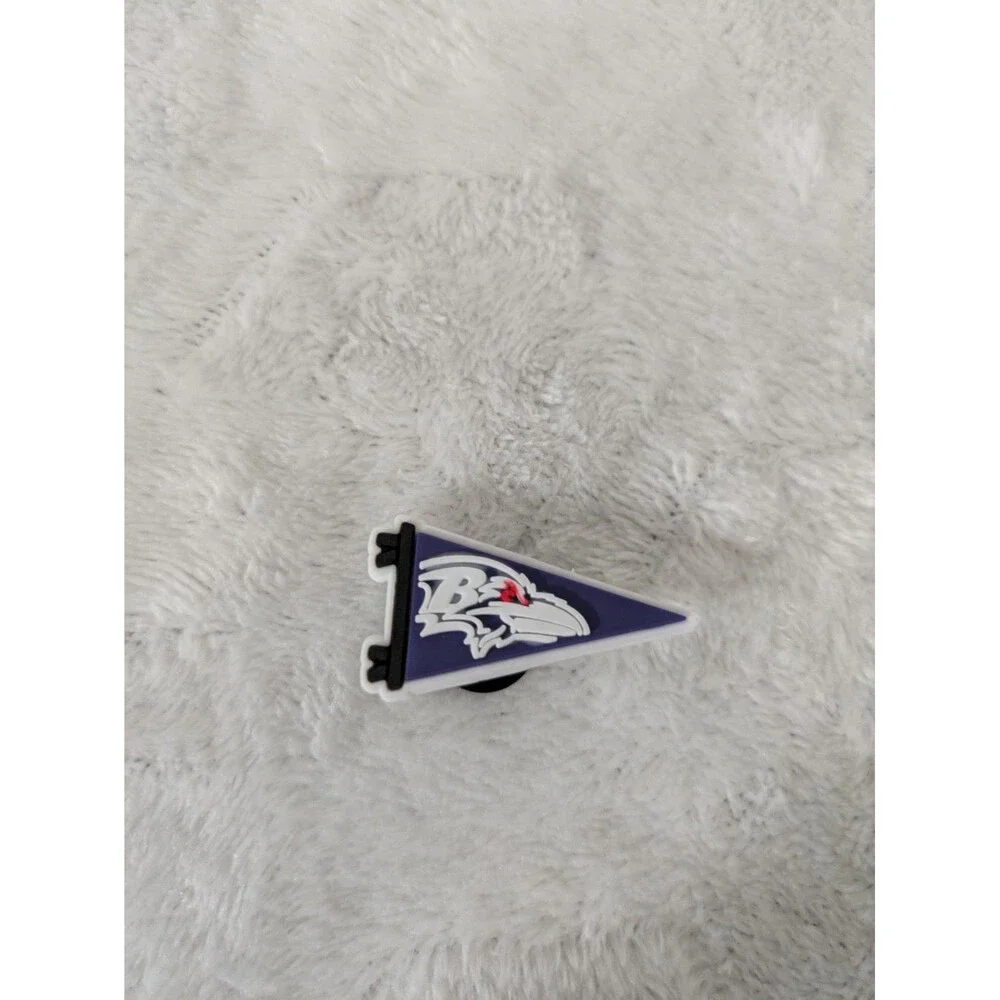 New Unbranded Baltimore Ravens Pennant Shoe Charm